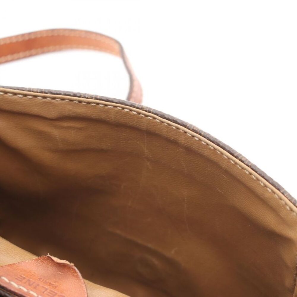CELINE Macadam Coated Canvas Shoulder Bag - Picture 9 of 9